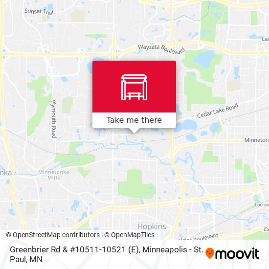 Greenbrier Rd & #10511-10521 (E) map