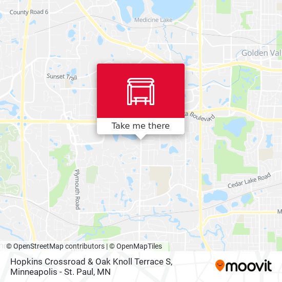 Hopkins Crossroad & Oak Knoll Terrace S map