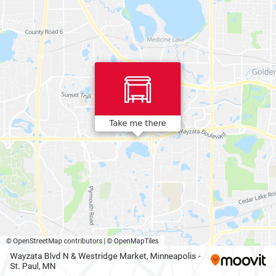 Mapa de Wayzata Blvd N & Westridge Market