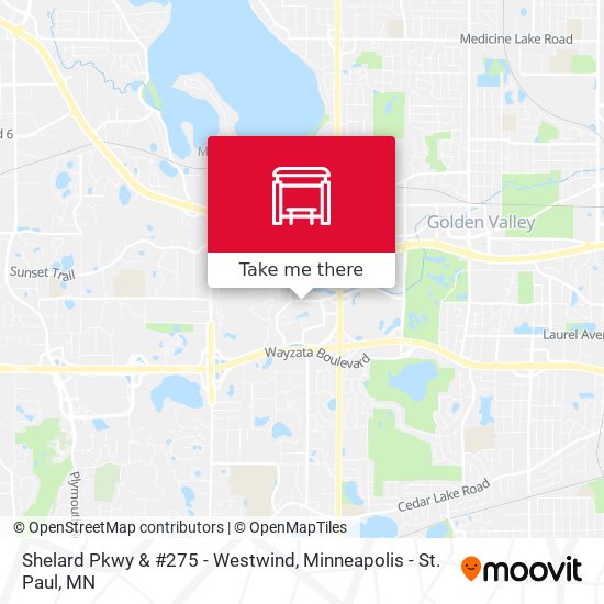 Shelard Pkwy & #275 - Westwind map