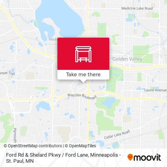 Ford Rd & Shelard Pkwy / Ford Lane map