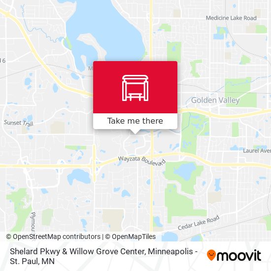 Shelard Pkwy & Willow Grove Center map