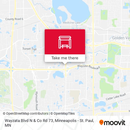 Mapa de Wayzata Blvd N & Co Rd 73