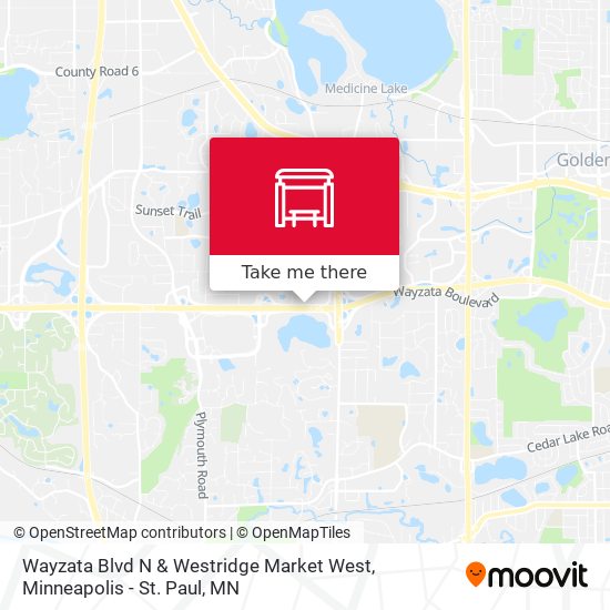 Wayzata Blvd N & Westridge Market West map