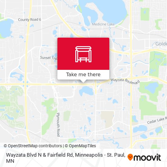 Mapa de Wayzata Blvd N & Fairfield Rd