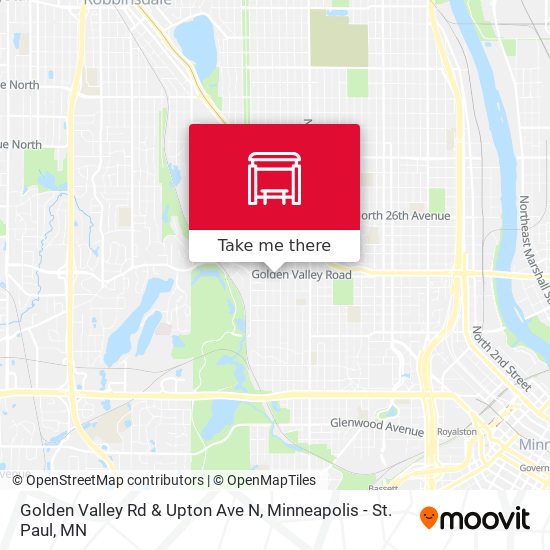 Mapa de Golden Valley Rd & Upton Ave N
