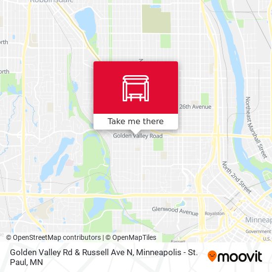 Mapa de Golden Valley Rd & Russell Ave N
