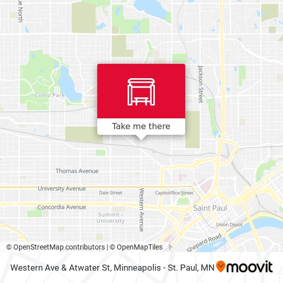 Mapa de Western Ave & Atwater St