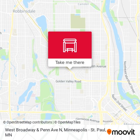 Mapa de West Broadway & Penn Ave N