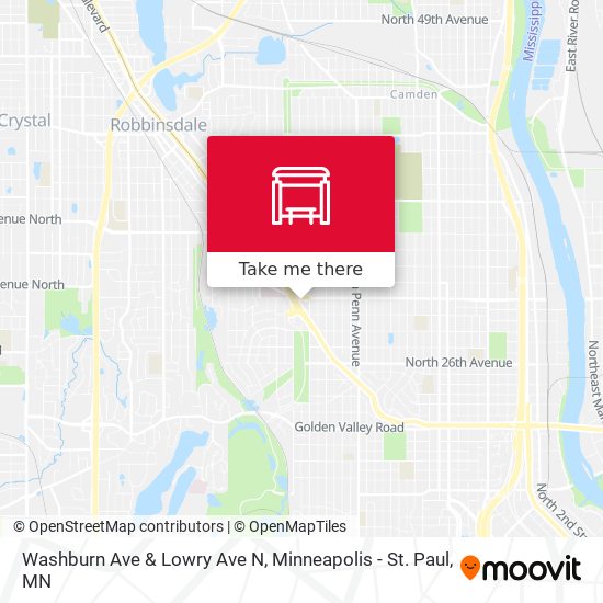Mapa de Washburn Ave & Lowry Ave N