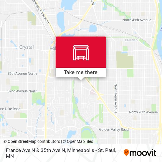 Mapa de France Ave N & 35th Ave N