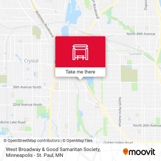 West Broadway & Good Samaritan Society map