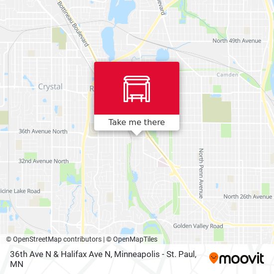 Mapa de 36th Ave N & Halifax Ave N