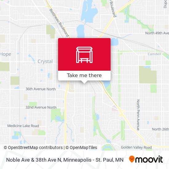Mapa de Noble Ave & 38th Ave N
