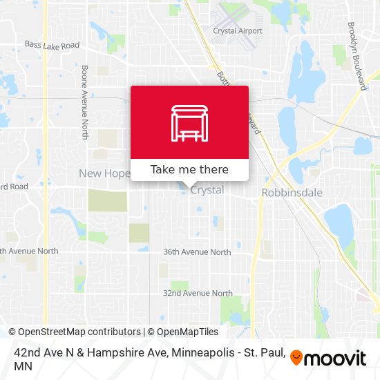 42nd Ave N & Hampshire Ave map