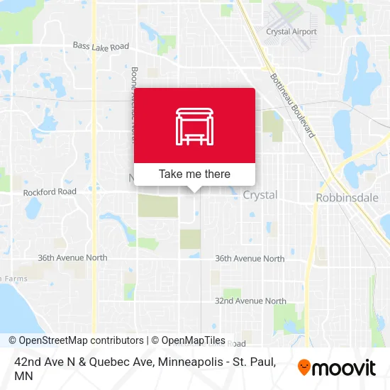 Mapa de 42nd Ave N & Quebec Ave