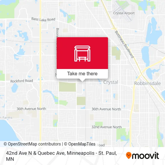 Mapa de 42nd Ave N & Quebec Ave