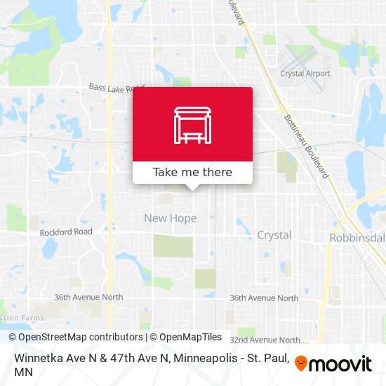 Winnetka Ave N & 47th Ave N map