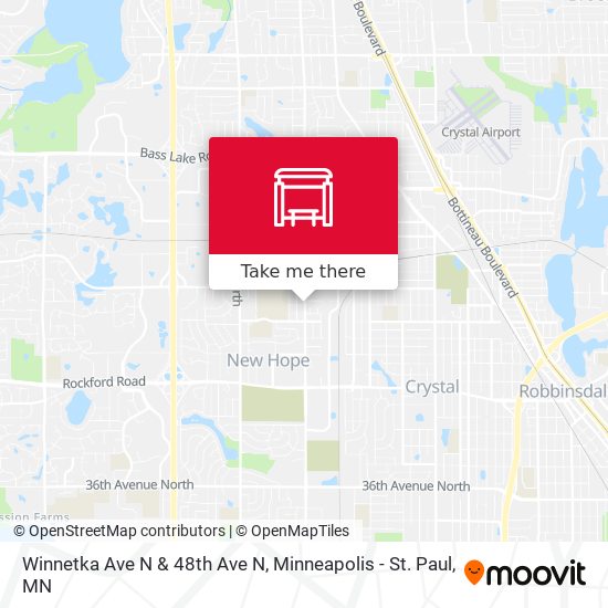 Mapa de Winnetka Ave N & 48th Ave N