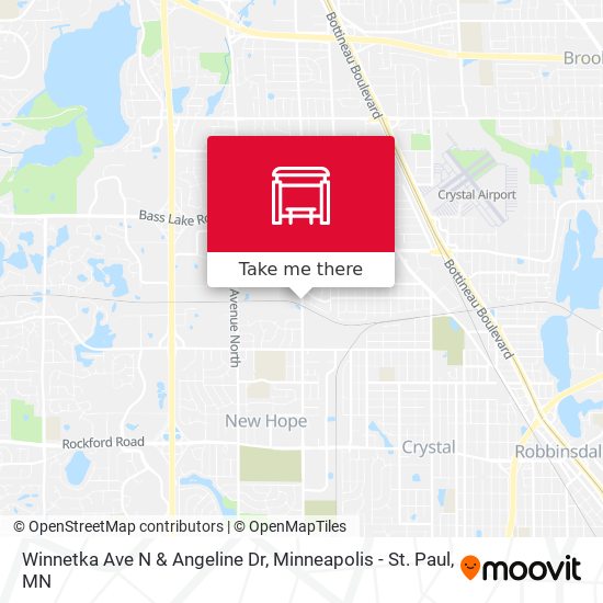 Mapa de Winnetka Ave N & Angeline Dr