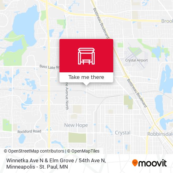 Winnetka Ave N & Elm Grove / 54th Ave N map