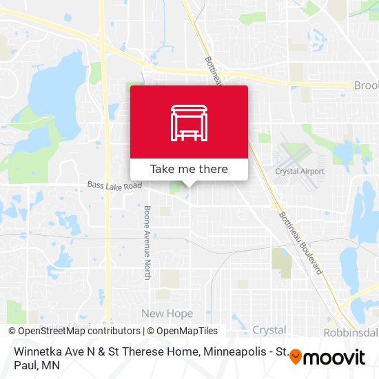 Mapa de Winnetka Ave N & St Therese Home