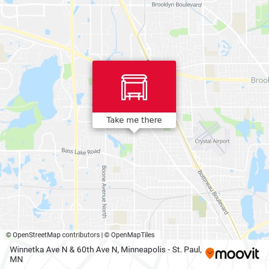 Winnetka Ave N & 60th Ave N map