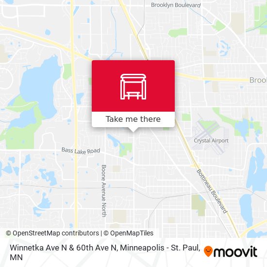 Winnetka Ave N & 60th Ave N map