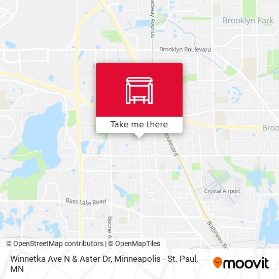 Winnetka Ave N & Aster Dr map