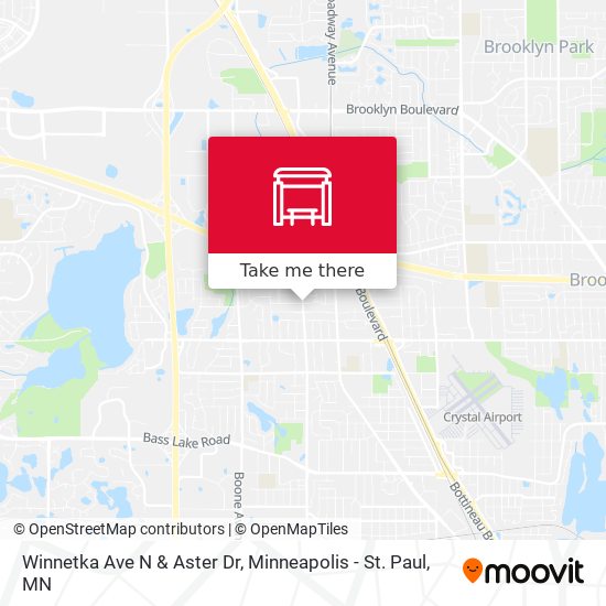 Winnetka Ave N & Aster Dr map