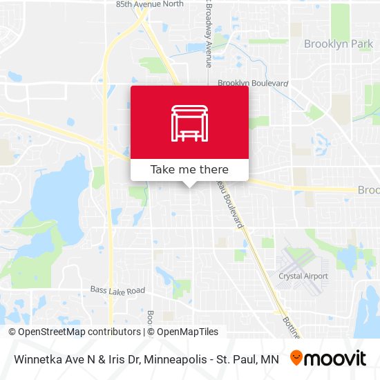 Winnetka Ave N & Iris Dr map