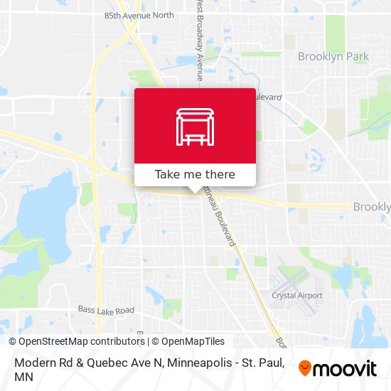 Modern Rd & Quebec Ave N map