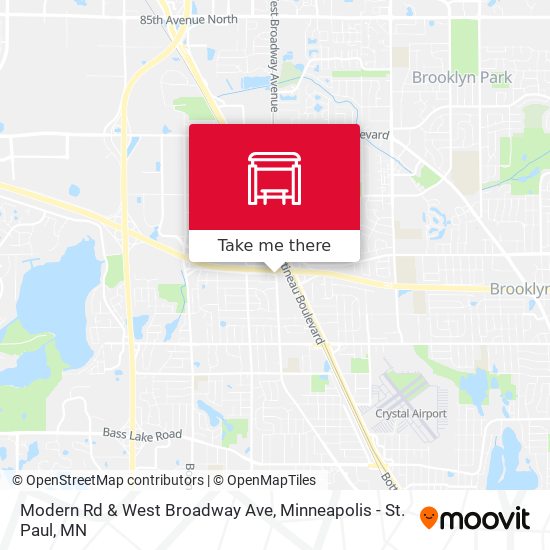 Mapa de Modern Rd & West Broadway Ave