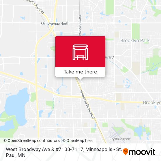 Mapa de West Broadway Ave & #7100-7117