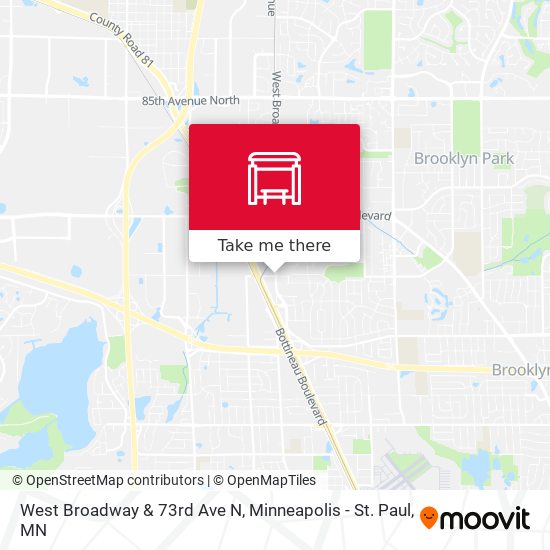Mapa de West Broadway & 73rd Ave N
