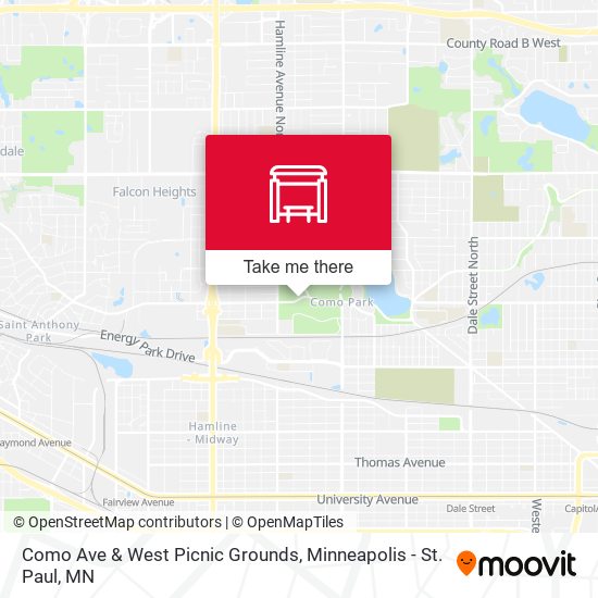 Mapa de Como Ave & West Picnic Grounds