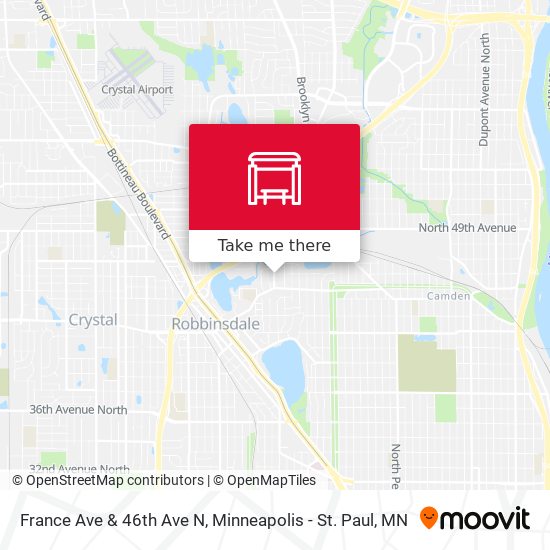 France Ave & 46th Ave N map