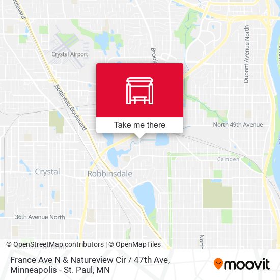 France Ave N & Natureview Cir / 47th Ave map