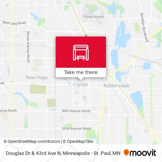 Mapa de Douglas Dr & 43rd Ave N