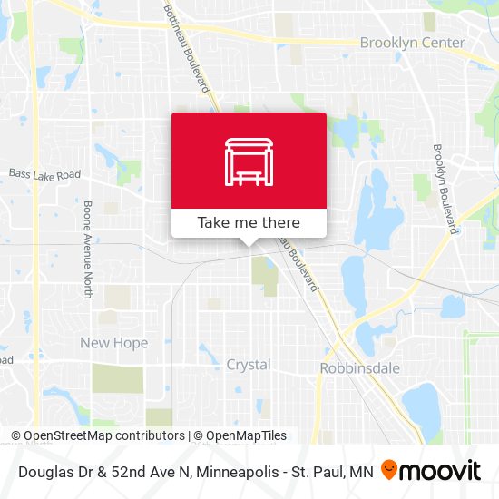 Mapa de Douglas Dr & 52nd Ave N