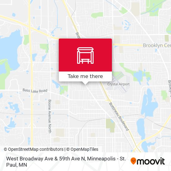 Mapa de West Broadway Ave & 59th Ave N