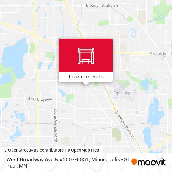 West Broadway Ave & #6007-6051 map