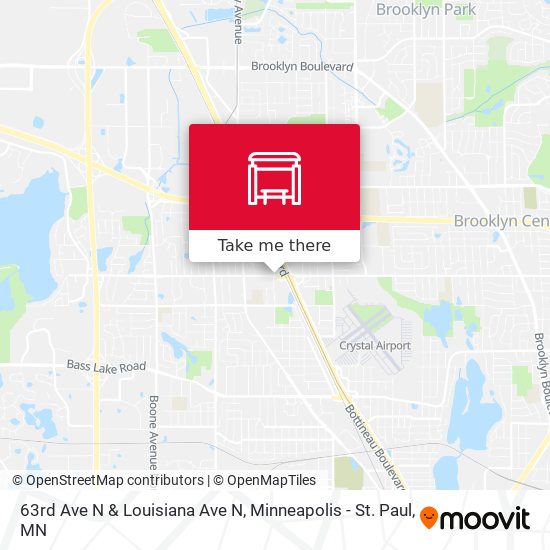 63rd Ave N & Louisiana Ave N map