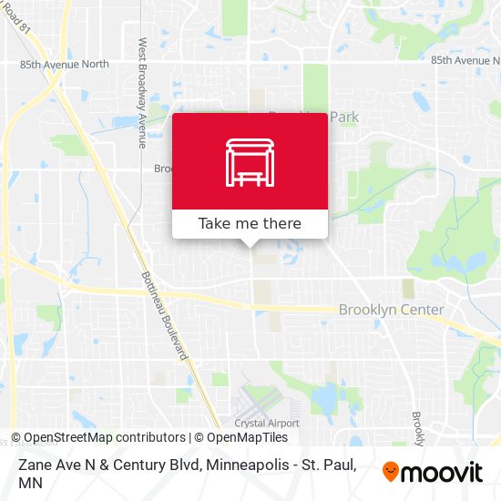 Mapa de Zane Ave N & Century Blvd