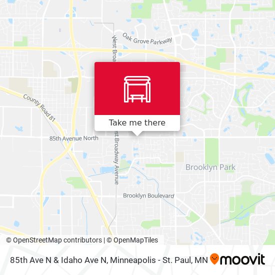 Mapa de 85th Ave N & Idaho Ave N