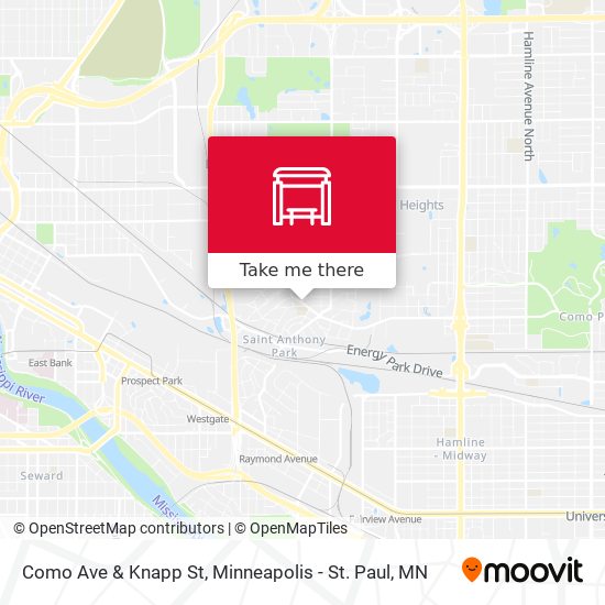 Mapa de Como Ave & Knapp St