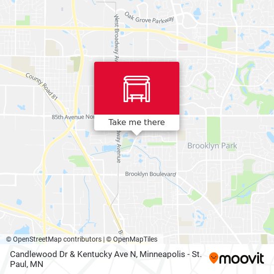 Candlewood Dr & Kentucky Ave N map