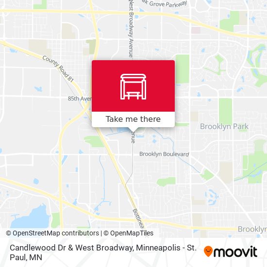 Candlewood Dr & West Broadway map