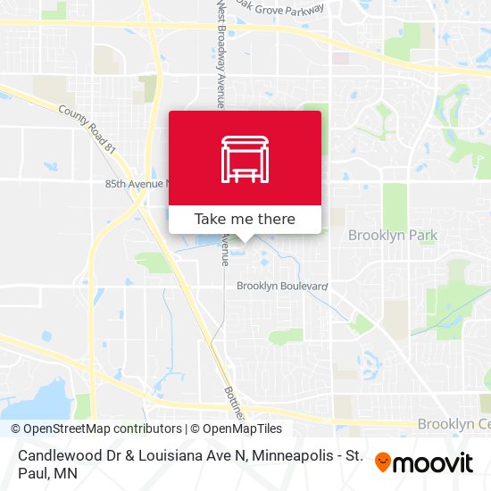 Candlewood Dr & Louisiana Ave N map