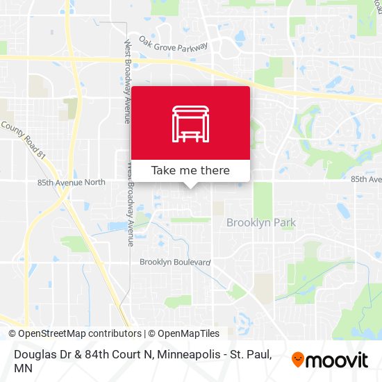 Douglas Dr & 84th Court N map